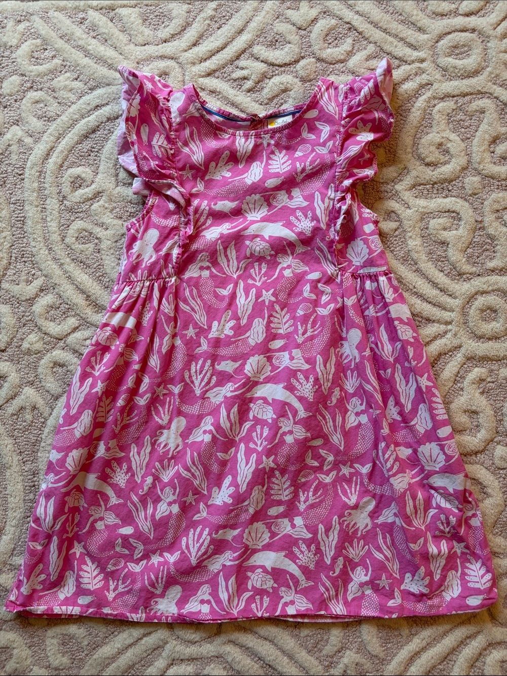 Mini Biden Size 6-7 Girls Pink Mermaid Dress